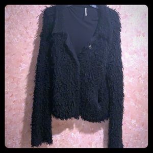 Button down cropped cardigan